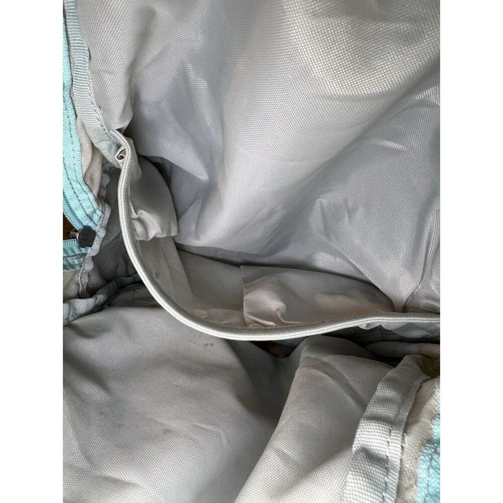 Eddie Bauer Gray Teal Sling Backpack Crossbody Daypack Travel Hiking Lightweight